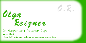 olga reizner business card